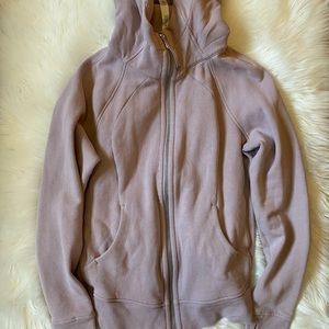 Mauve Lululemon Size 8 Scuba Hoodie
